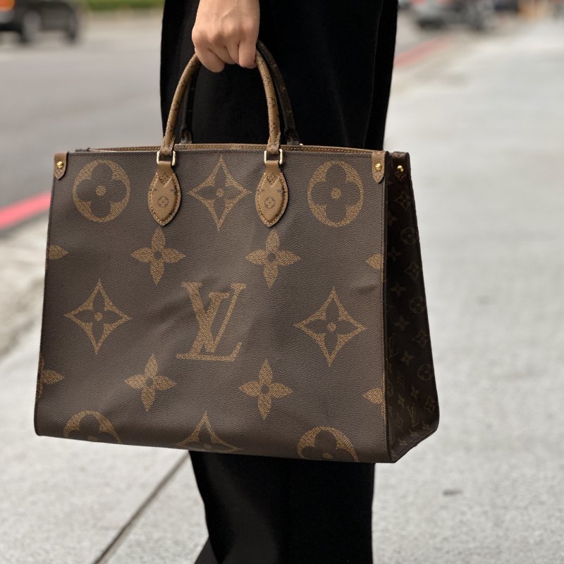 Lv on the go GM 老花 大托特包-3