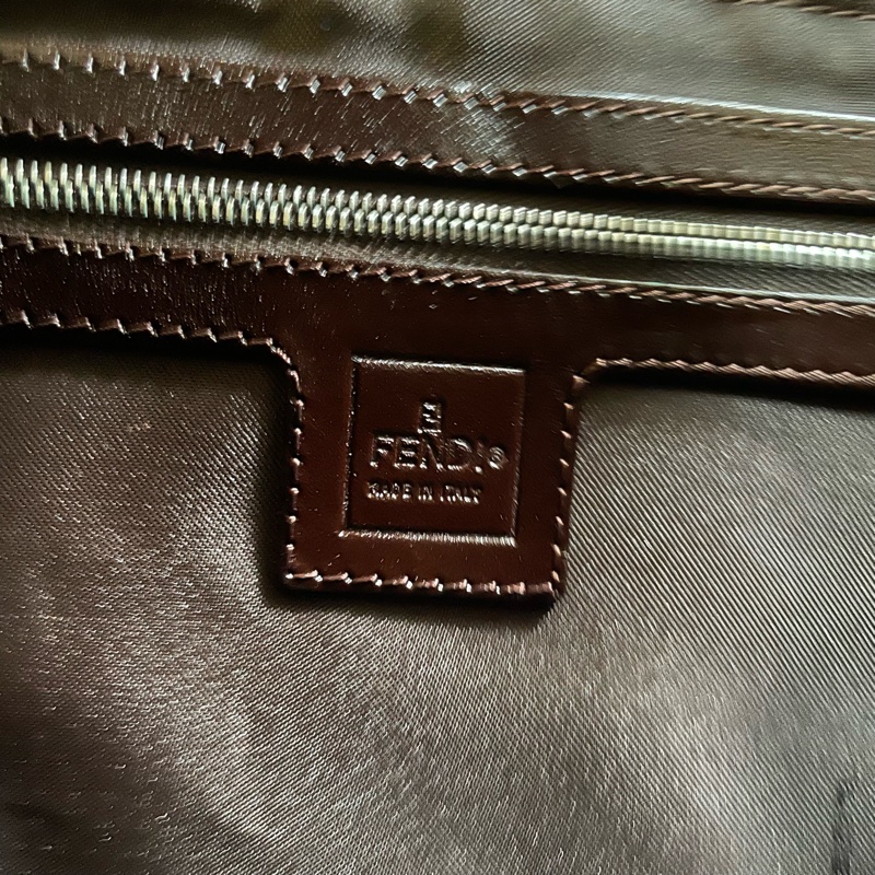 Fendi 老花 法棍包 雙蓋包 腋下包-9