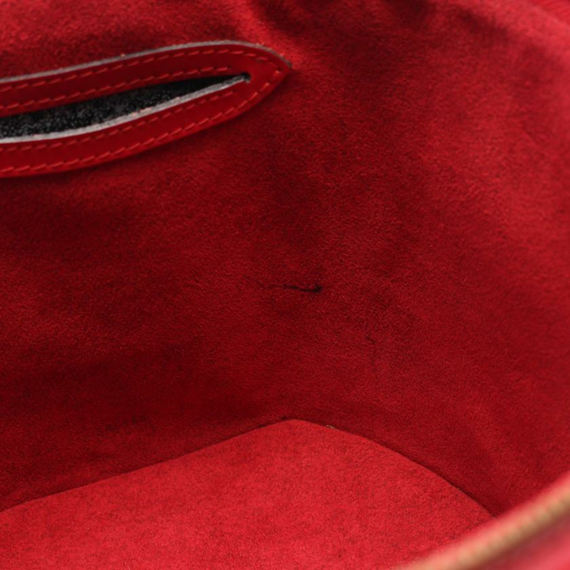 【日本直送】 中古LOUIS VUITTON[BC]Cannes 水波紋西班牙紅 手提包 梳妝包 真皮 紅色-5