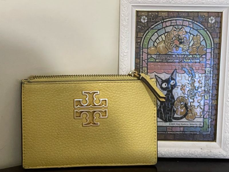 TORY BRUCH 檸檬黃 卡片零錢包-0