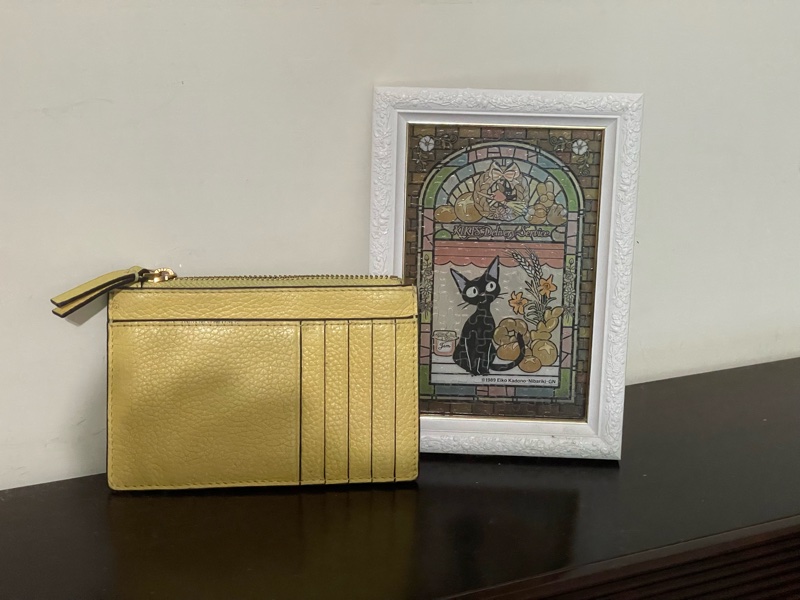 TORY BRUCH 檸檬黃 卡片零錢包-2