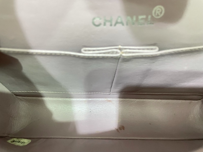 CHANEL CF23銀鍊粉灰紫極美極溫柔極稀有色-13