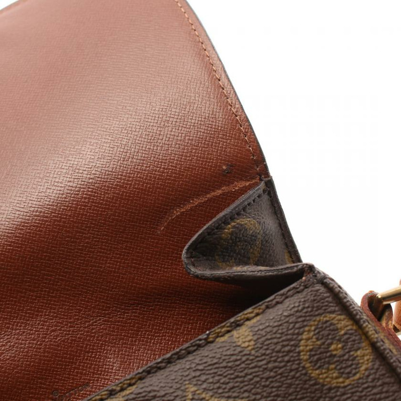 【日本直送】 中古LOUIS VUITTON[BC]Saint Cloud MM   老花肩包 PVC 真皮 棕色-10