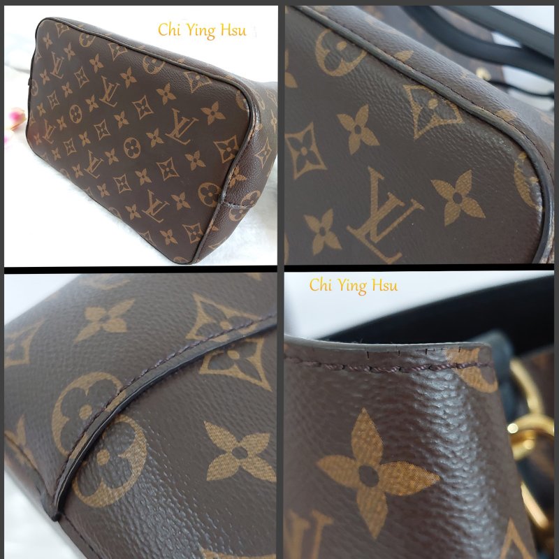 LV M44020🎀現品實拍🎀 經典老花 黑色 水桶包 斜背/肩背包~二手約9成新-16