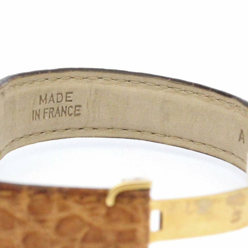 【日本直送】卡地亞 Must Tank 鍍金皮革石英男女通用手錶 BF560096-6