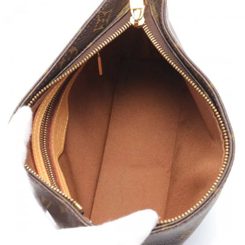   【日本直送】 中古LOUIS VUITTON[BC]Trotter 老花肩包 PVC 真皮 棕色-2