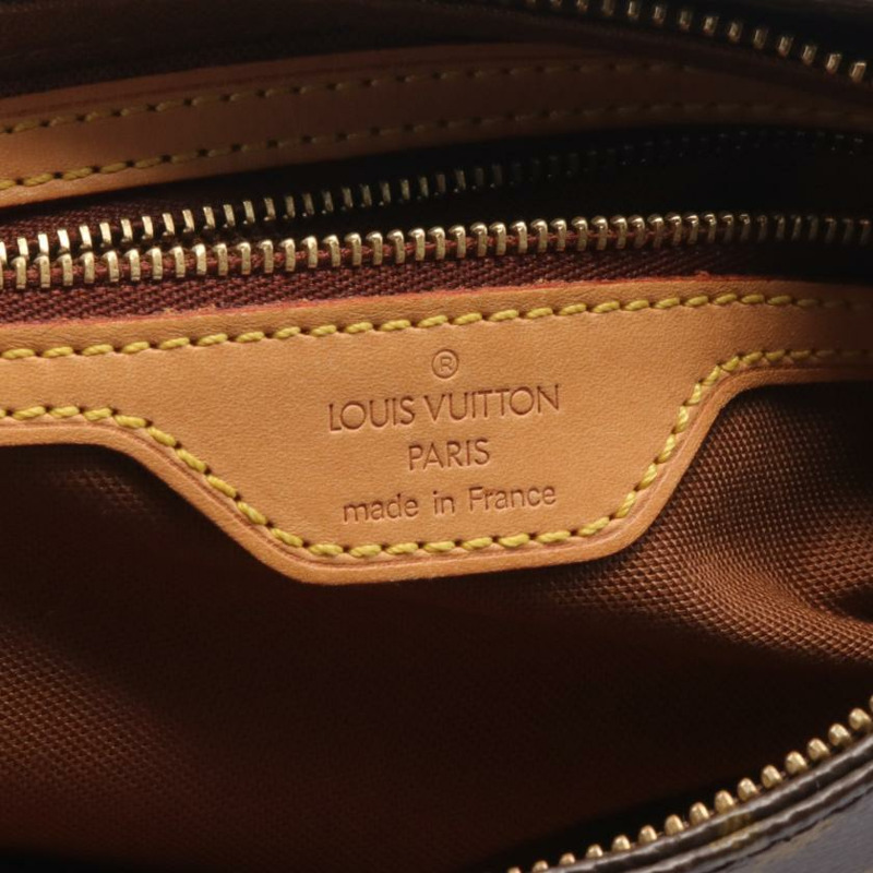   【日本直送】 中古LOUIS VUITTON[BC]Trotter 老花肩包 PVC 真皮 棕色-3