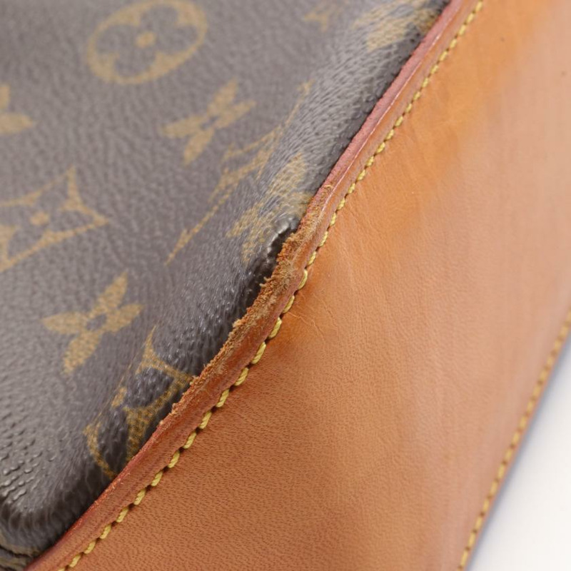   【日本直送】 中古LOUIS VUITTON[BC]Trotter 老花肩包 PVC 真皮 棕色-5