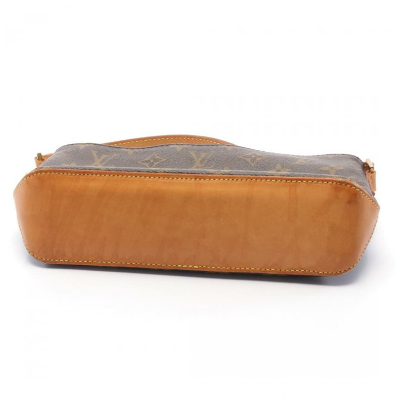   【日本直送】 中古LOUIS VUITTON[BC]Trotter 老花肩包 PVC 真皮 棕色-6