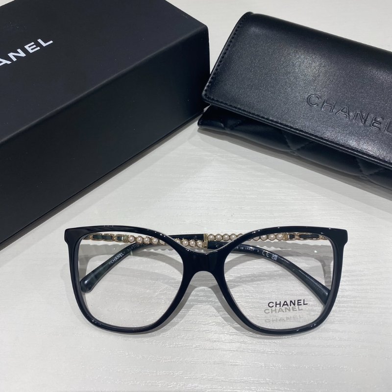 Chanel🤍Ch3441最新款珍珠編織腿 光學眼鏡 可配度數-2