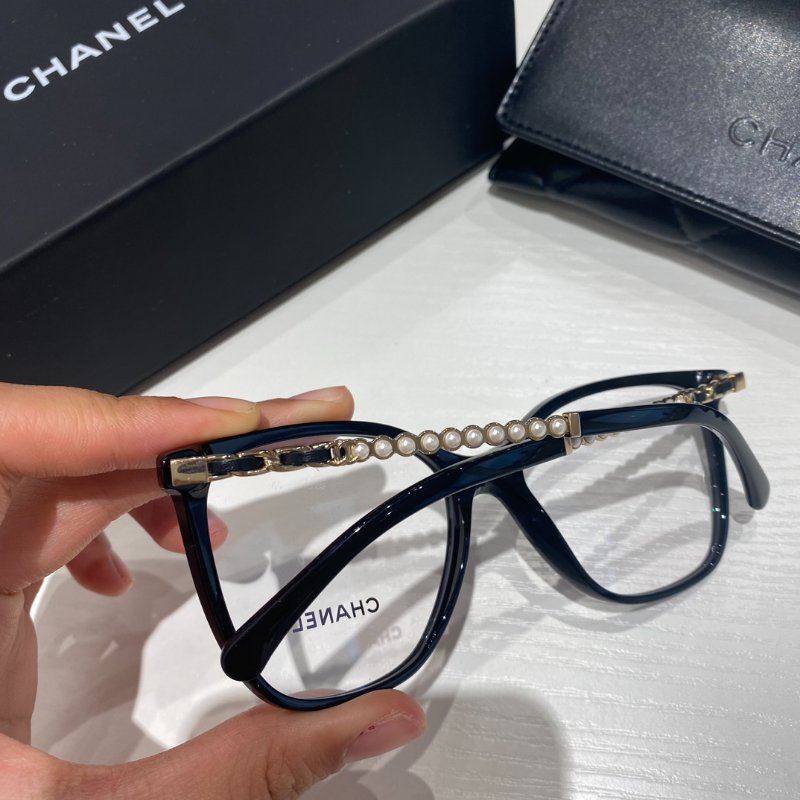 Chanel🤍Ch3441最新款珍珠編織腿 光學眼鏡 可配度數-3