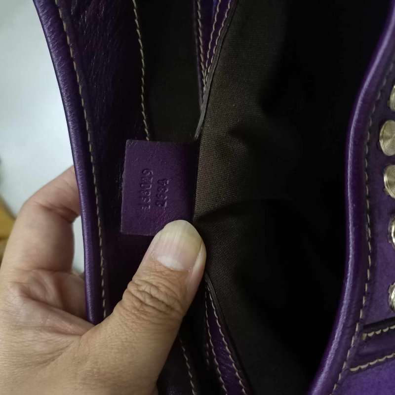 GUCCI VINTAGE 紫色肩背包-2