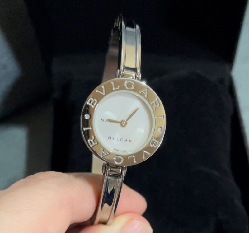 降價出清💝Bvlgari 寶格麗（銀）B.zero1💘雙愛心手環石英錶,🉐超低價出售🩷-2