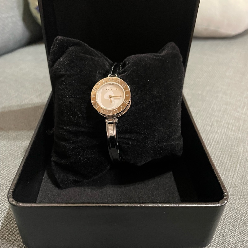 降價出清💝Bvlgari 寶格麗（銀）B.zero1💘雙愛心手環石英錶,🉐超低價出售🩷-3