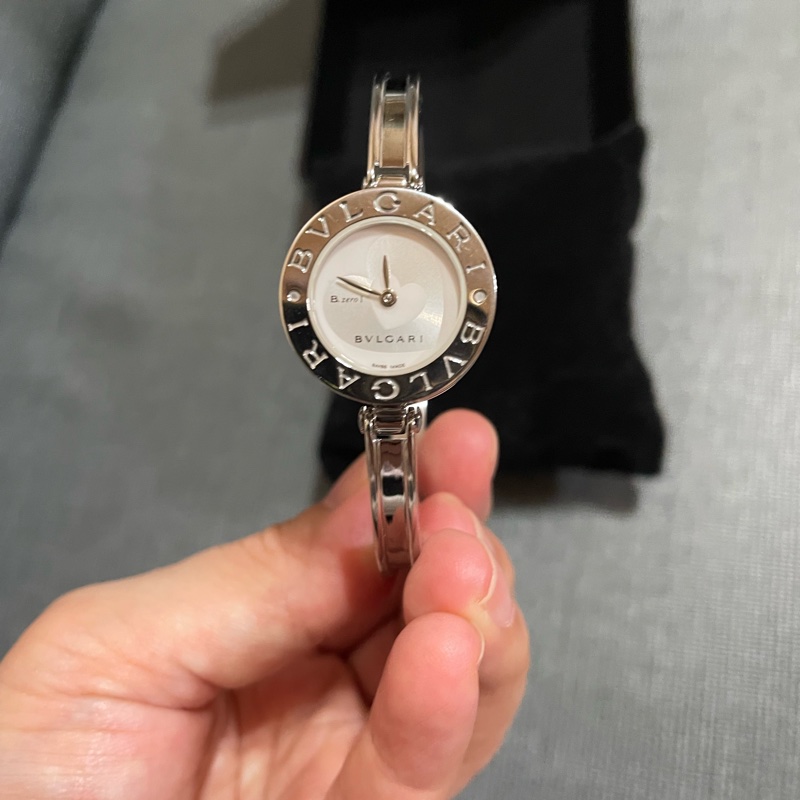 降價出清💝Bvlgari 寶格麗（銀）B.zero1💘雙愛心手環石英錶,🉐超低價出售🩷-6