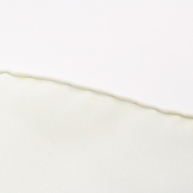 【日本直送】 中古HERMES[BC]方巾90 「Neige d'Antan」 絲巾 絲 淺藍色 多彩色-3