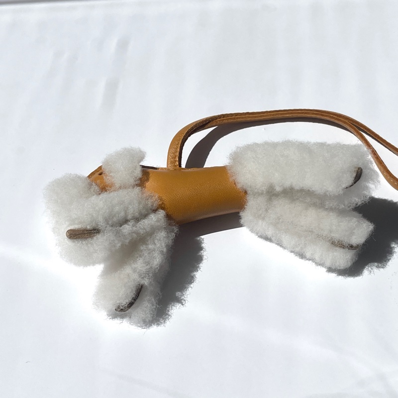 Hermes Buddy小狗吊飾 焦糖色-1