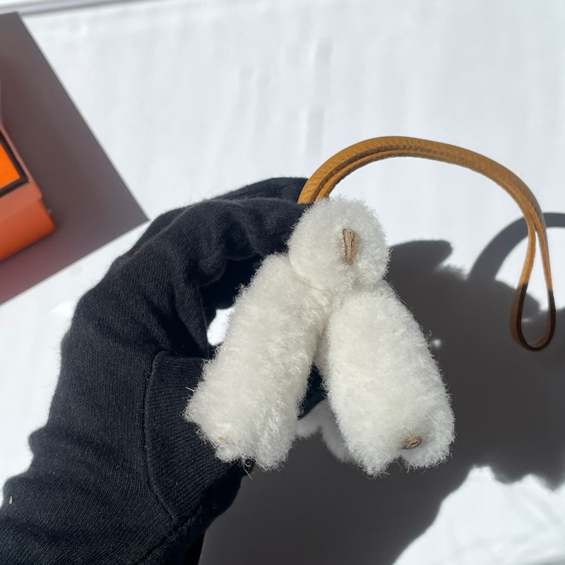 Hermes Buddy小狗吊飾 焦糖色-3