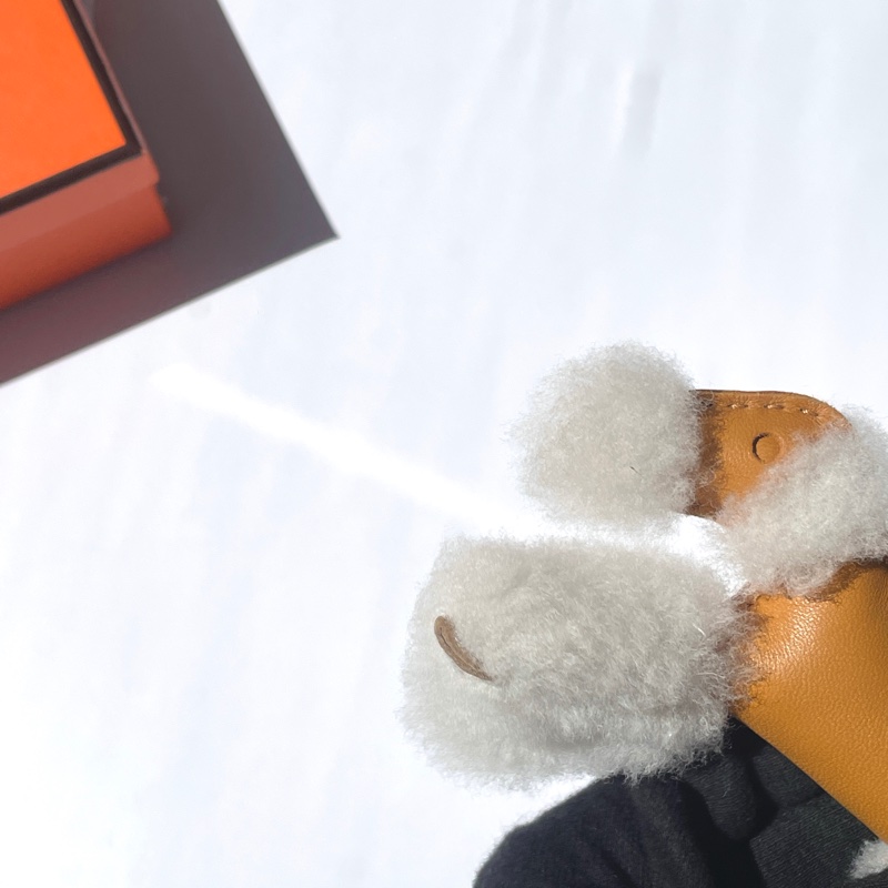 Hermes Buddy小狗吊飾 焦糖色-5