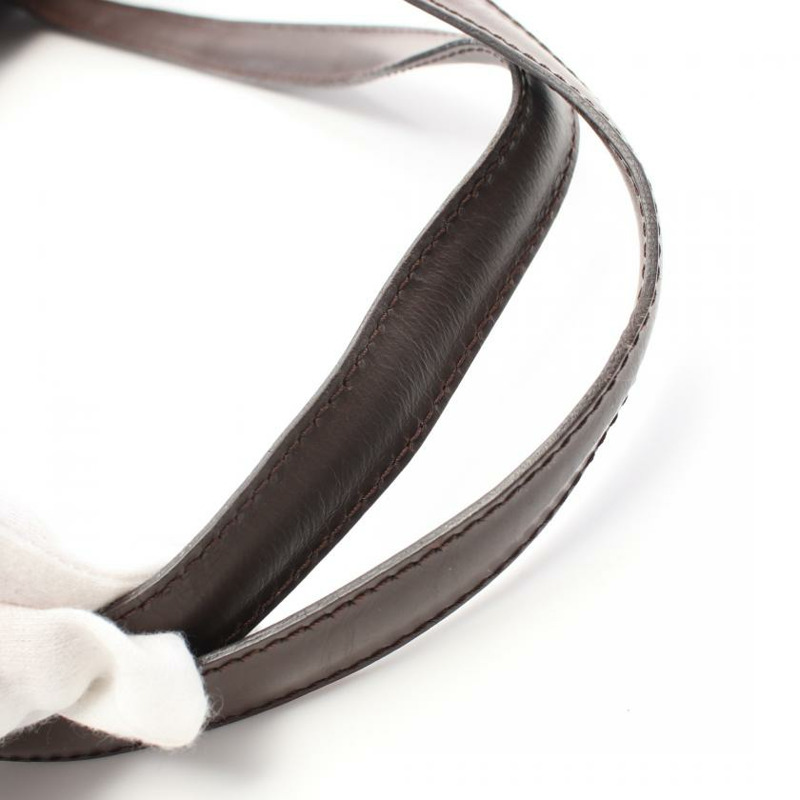 【日本直送】 中古LOUIS VUITTON[BC]Chelsea 烏黑色棋盤格 肩包 托特包 PVC 真皮 棕色-9