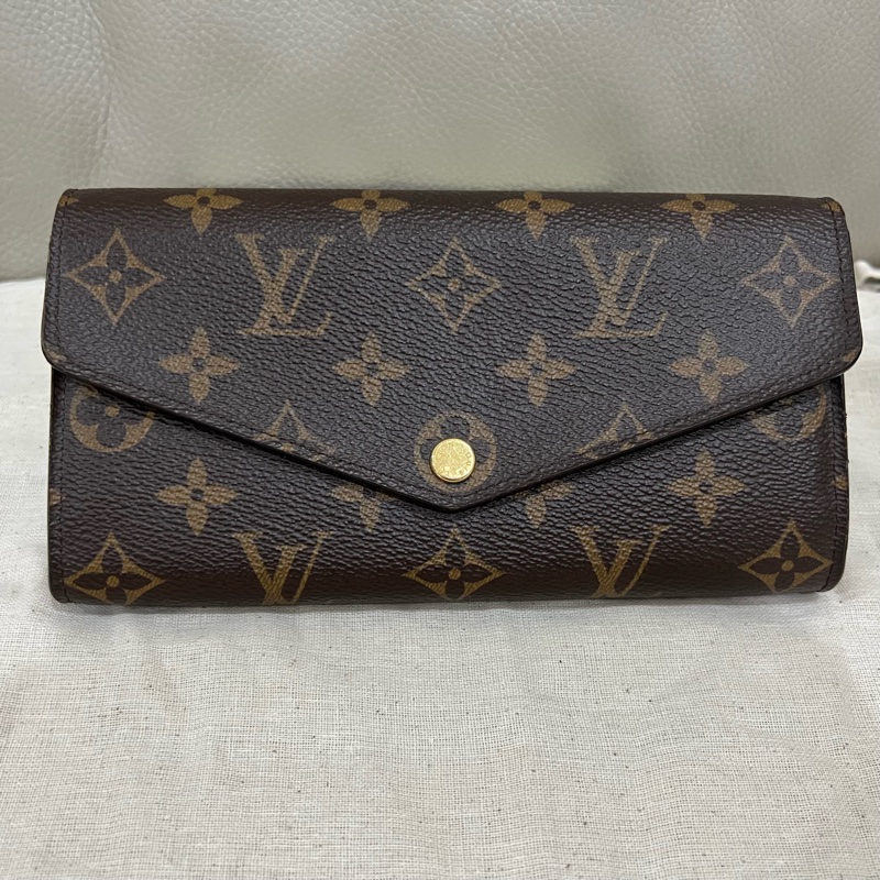 LV Sarah錢包 老花 長夾 發財長夾 芭蕾粉色-6