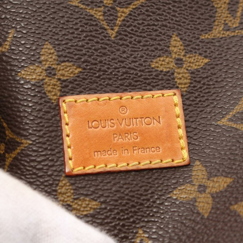 【日本直送】 中古LOUIS VUITTON[BC]Saumur30  老花肩包 PVC 真皮 棕色-4