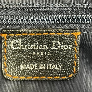 Christian Dior 藍色老花緹花布 CD 手提包(已售出)-6