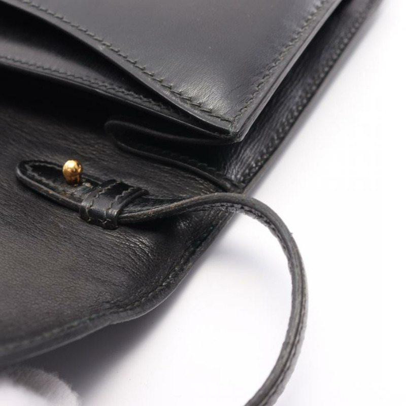 【日本直送】 中古HERMES[BC]肩包 Box牛皮（昂貴皮種） 黑色 黃金五金 ○I刻印-5