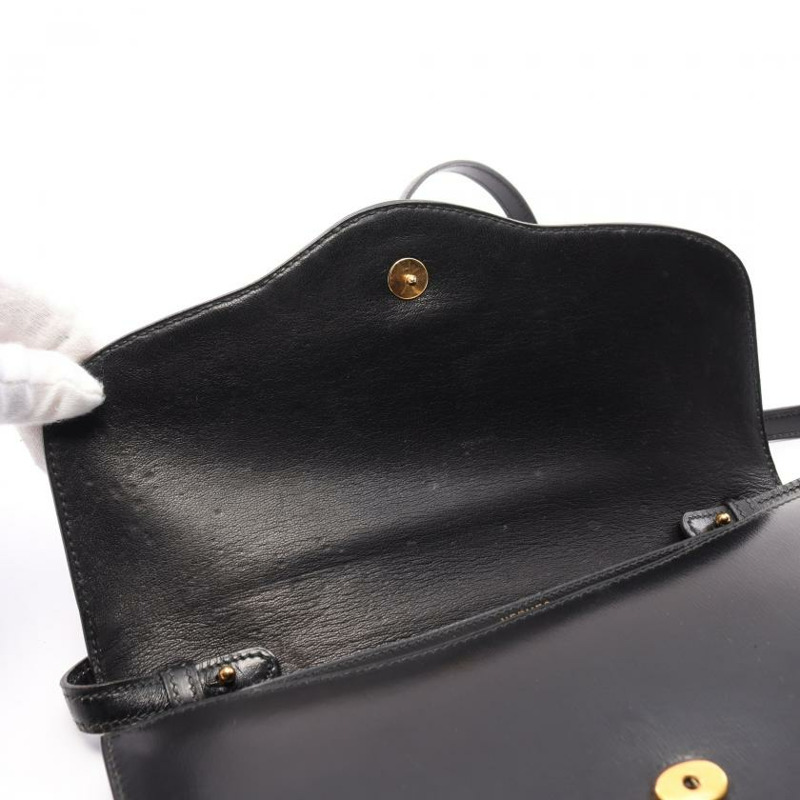 【日本直送】 中古HERMES[BC]肩包 Box牛皮（昂貴皮種） 黑色 黃金五金 ○I刻印-7