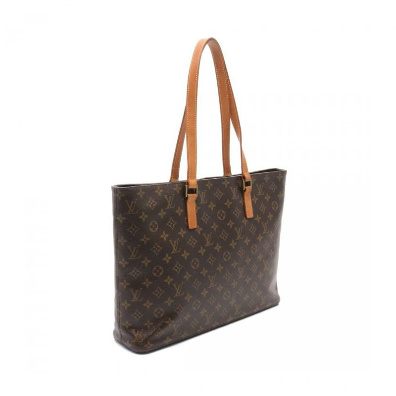 【日本直送】 中古LOUIS VUITTON[BC]Luco 老花肩包 托特包 PVC 真皮 棕色-1