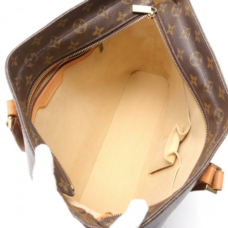 【日本直送】 中古LOUIS VUITTON[BC]Luco 老花肩包 托特包 PVC 真皮 棕色-2