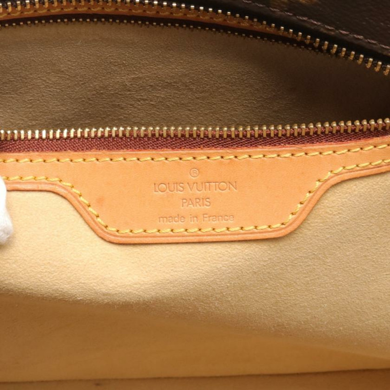【日本直送】 中古LOUIS VUITTON[BC]Luco 老花肩包 托特包 PVC 真皮 棕色-3