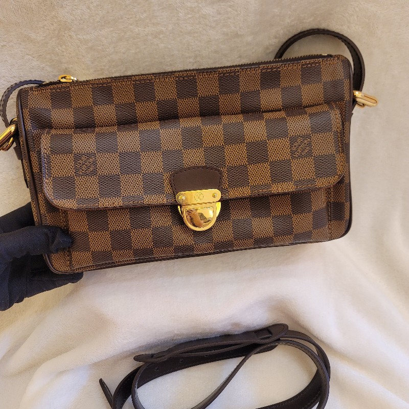 LV 棋盤格 Ravello 肩背包 側背包 腋下包 斜挎包-0