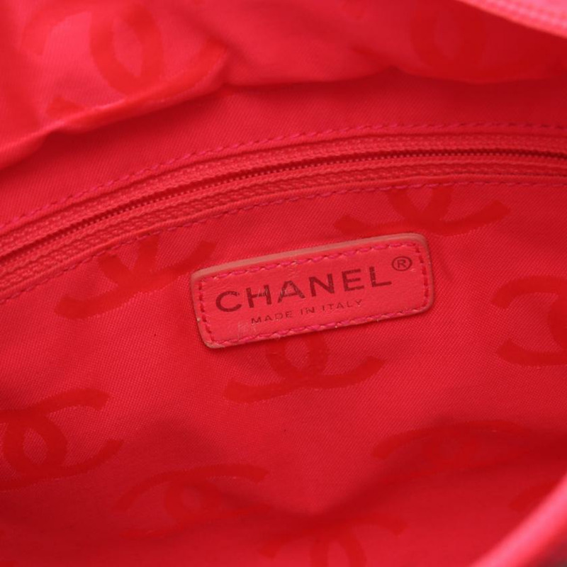 【日本直送】 中古CHANEL[B]康鵬系列  手提包 真皮托特包 黑色 白色-3