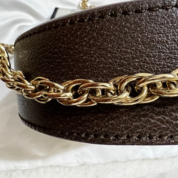 近全新❤️ Gucci古馳 Ophidia 圓餅鏈條包 單肩包 鏈條包 斜背包-6