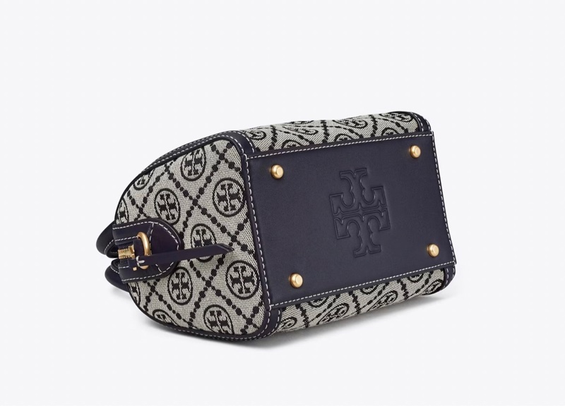 Tory Burch 專櫃款 T MONOGRAM 緹花迷你波士頓包-3