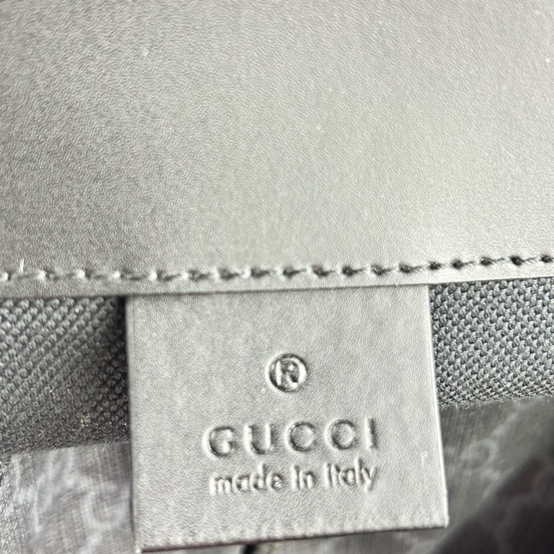 GUCCI Supreme GG souple 紅黑配色軍旅大後背包 雙肩背包-7