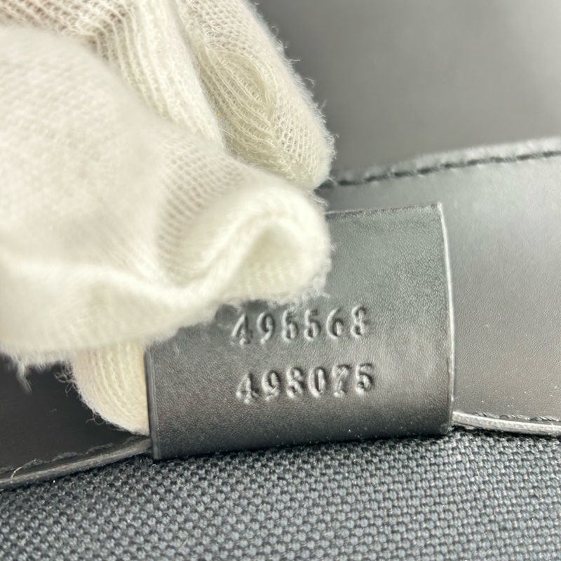 GUCCI Supreme GG souple 紅黑配色軍旅大後背包 雙肩背包-8