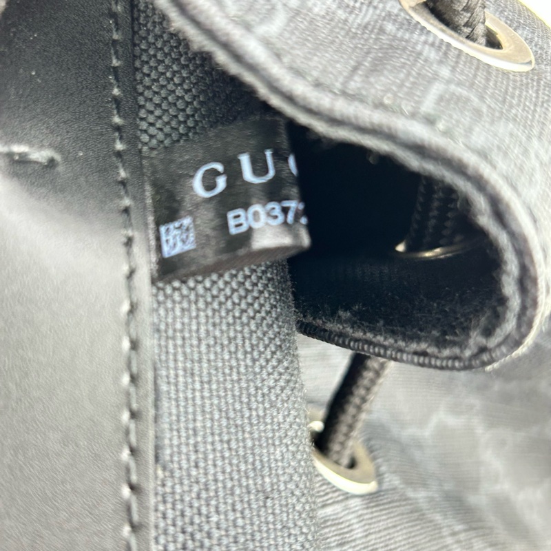 GUCCI Supreme GG souple 紅黑配色軍旅大後背包 雙肩背包-9