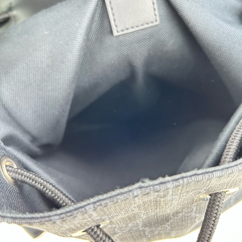 GUCCI Supreme GG souple 紅黑配色軍旅大後背包 雙肩背包-30