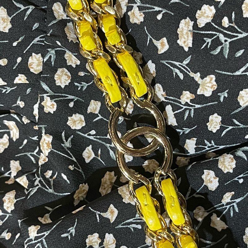 新款香奈兒23C檸檬黃🍋荔枝皮金釦 魚子醬紋mini COCO /23C Neon Yellow Caviar Coco Mini Flap Bag-34