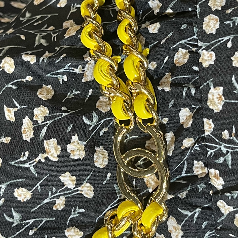 新款香奈兒23C檸檬黃🍋荔枝皮金釦 魚子醬紋mini COCO /23C Neon Yellow Caviar Coco Mini Flap Bag-36