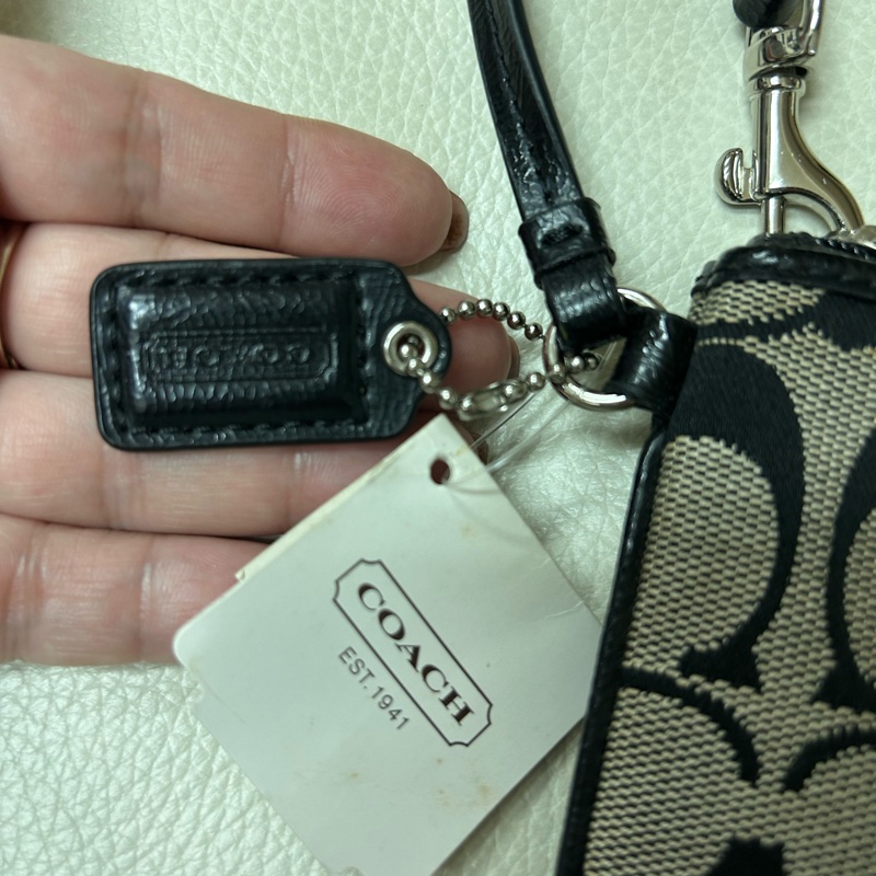 coach全新小錢包（老花）-2