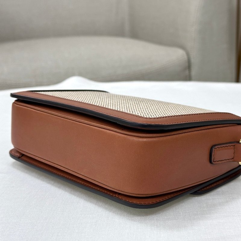 CELINE | 焦糖帆布凱旋門 Triomphe Bag-8