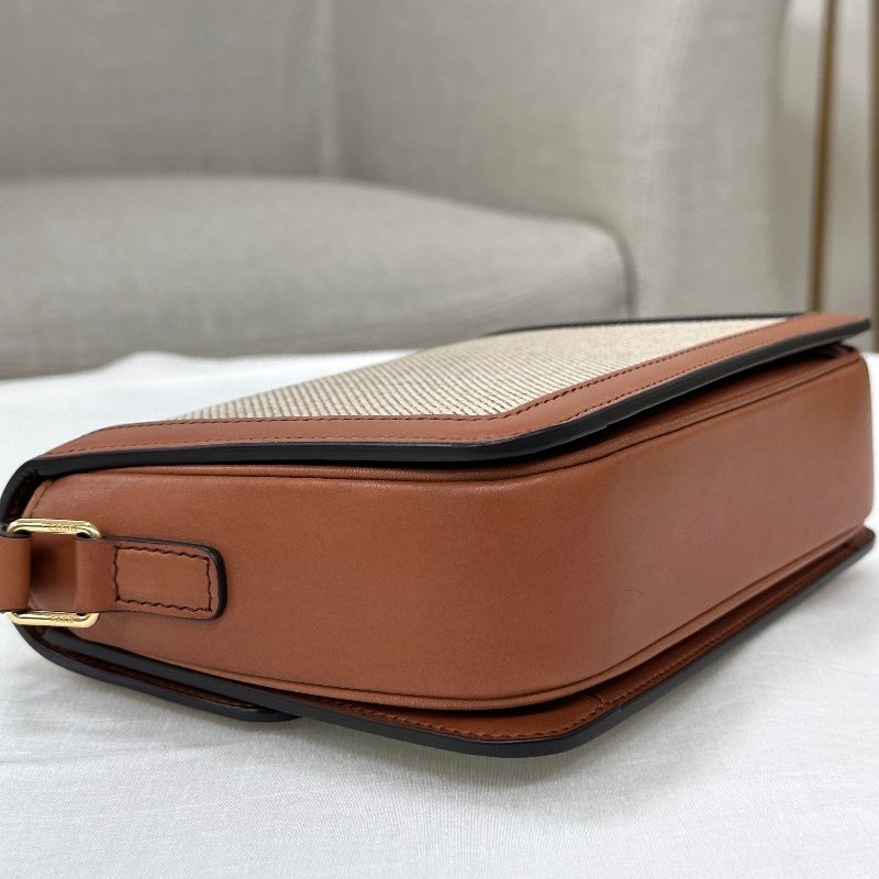 CELINE | 焦糖帆布凱旋門 Triomphe Bag-9