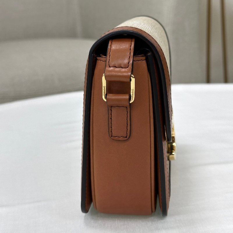 CELINE | 焦糖帆布凱旋門 Triomphe Bag-11