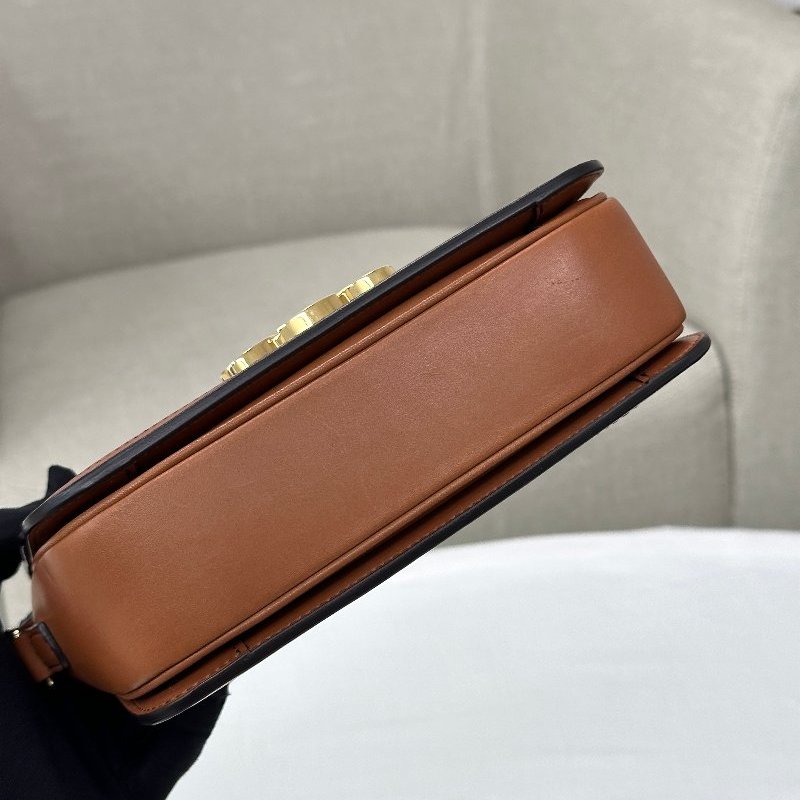 CELINE | 焦糖帆布凱旋門 Triomphe Bag-12