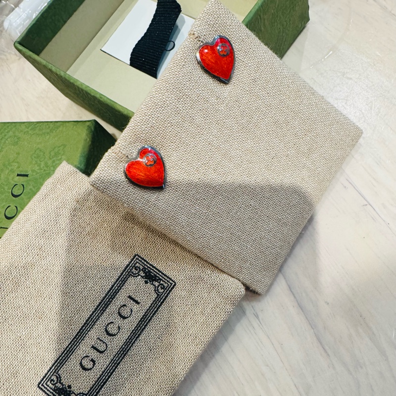 Gucci情人節愛心耳環全新-2