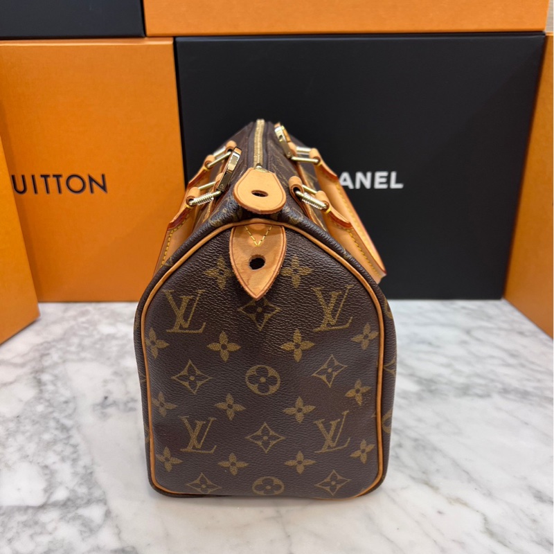 LV Louis Vuitton Speedy 25 手提包/肩背包/斜背包 另贈D釦-11