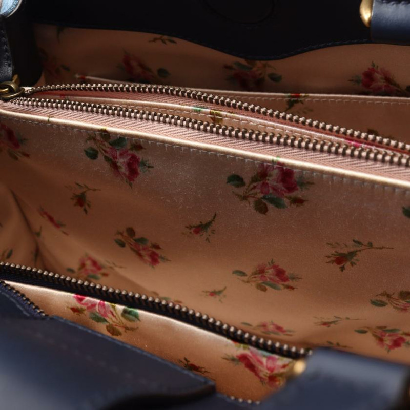 【日本直送】 中古GUCCI[A]GG Marmont 手提包 丹寧布 真皮 淺藍色 藍色 兩用款-4